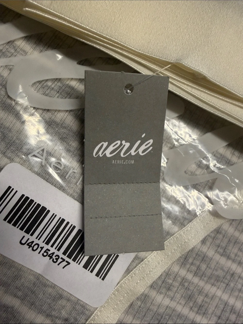 aerie Gray and Navy Striped Cotton Brief Panties Pack - Picture 3 of 3